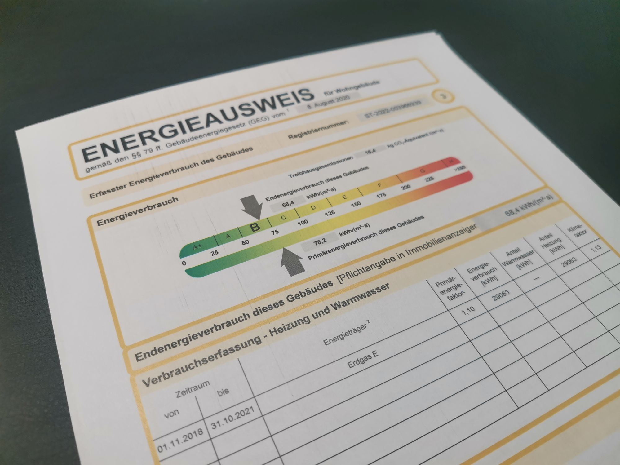 Energieausweis Muster